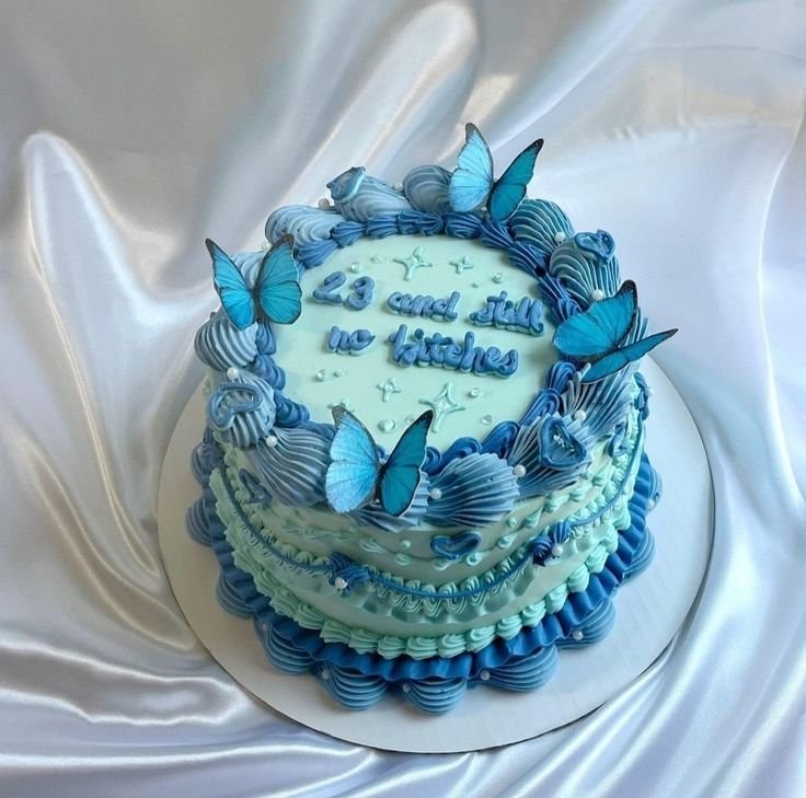 Butterfly birthday cake