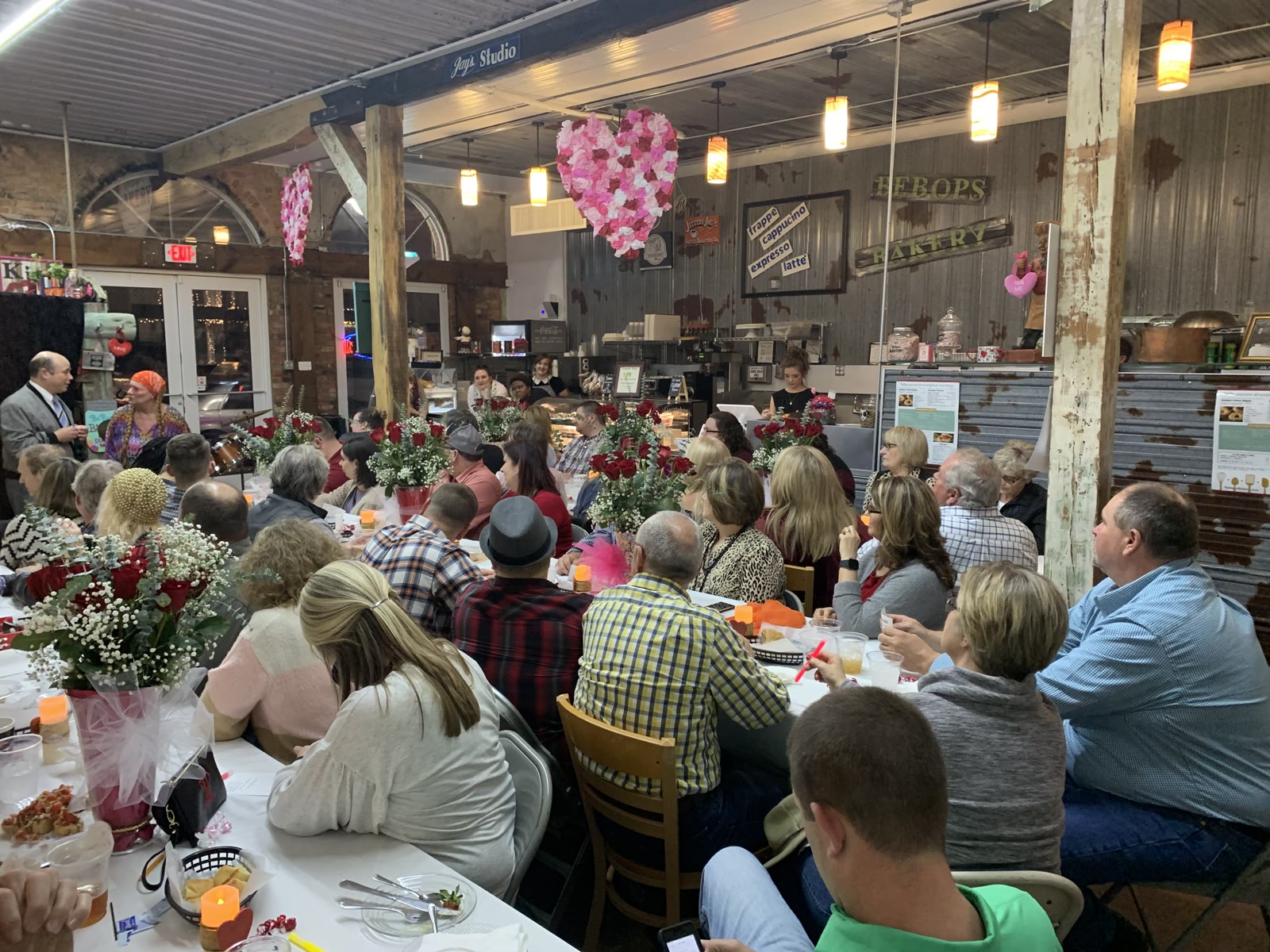 A packed house at BeBop's in Royston